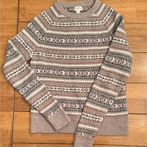 Knit for J. Crew Men's Crewneck Sweater 100 percent merino wool. Size small.